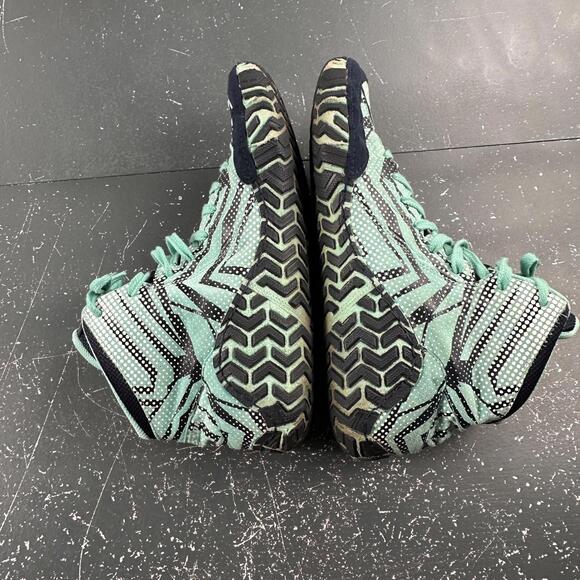 ASICS Aggressor 3 LE Geo Wrestling Shoes Cockatoo Green Tigard White Size 12 - Picture 8 of 9